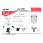 Be Mix Auriculares Brancos sem Fios com Caixa