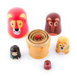 Matriosca de Madeira com Figuras de Animais Funimals (11 Pecas)