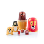 Matriosca de Madeira com Figuras de Animais Funimals (11 Pecas)