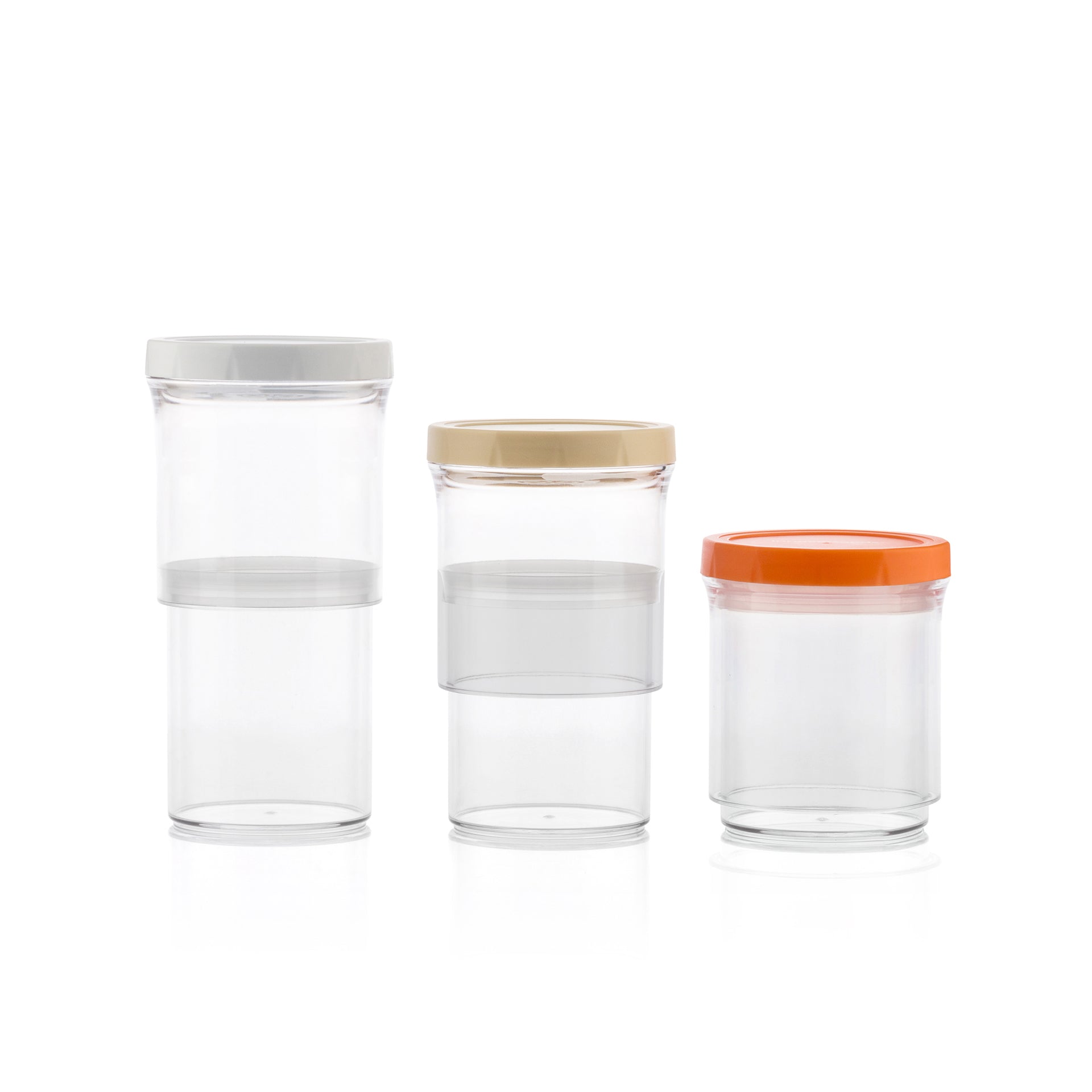 Recipientes de Cozinha Ajustaveis e Hermeticos (Set de 3)