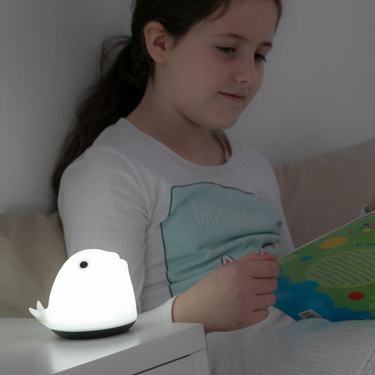 Lámpara Táctil Recargable Silicona Ballena