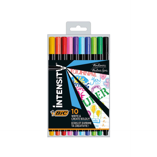 Bic Intensity Fineliner 10 Canetas de Feltro Finas