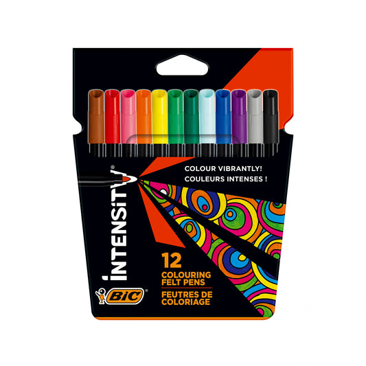 Bic Intensity Marcador Feltro Color Up 12 Cores