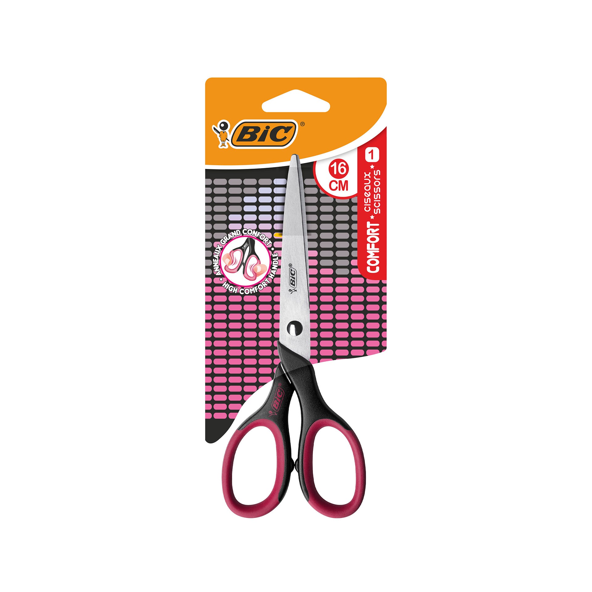 Tijeras Bic Comfort 16 cm 1ud