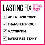 Maybelline Lasting Fix Spray Fijador de Maquillaje 100 ml