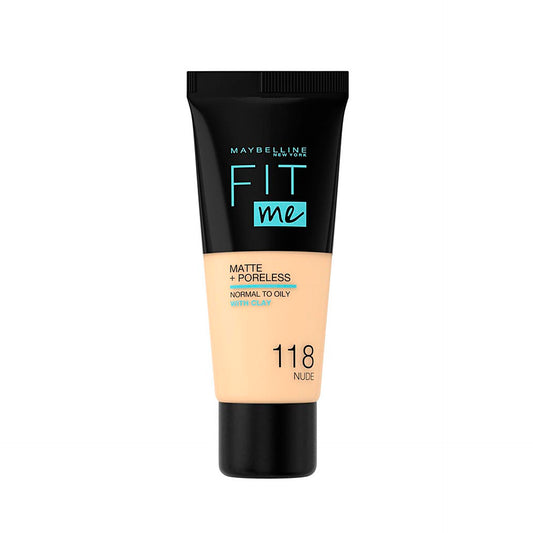 Maybelline Fit Me Natural Matte &amp; Poreless Face Foundation No. 118 Nude