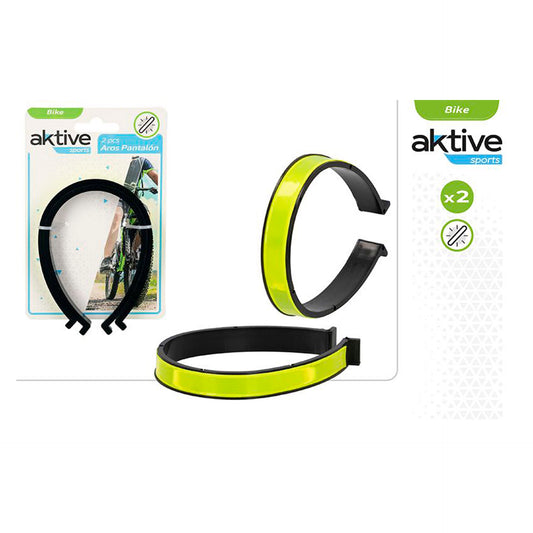 Clipe Reflector Fixação Calças para Bicicleta