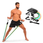 Conjunto de 5 Elásticos de Resistência e Guia de Exercícios