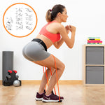 Cinturão com Elástico de Resistência e Guia de Exercícios Bootrainer