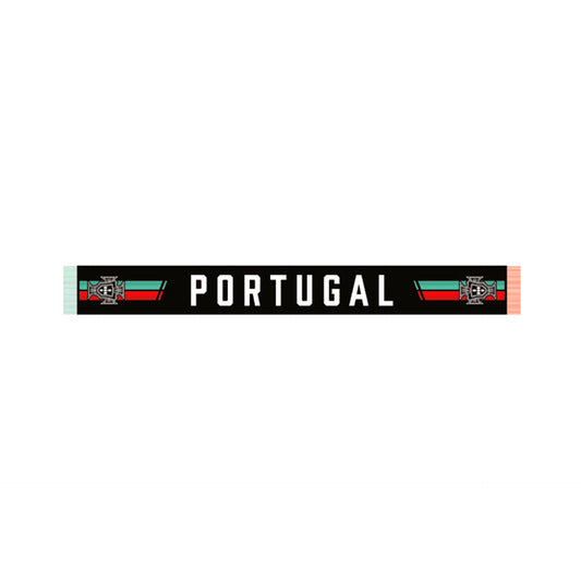 Cachecol FPF 100% Acrílico Preto com Tiras Coloridas