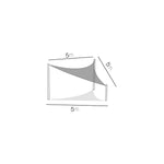 Toldo Triangular Cinza com Saco