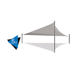 Toldo Triangular Cinza com Saco