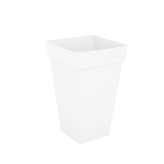Artevasi Vaso Capri Quadrado Alto 65 cm Branco