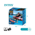Intex Kayak Hinchable K2 Excursion Pro 2 Palas + Bomba