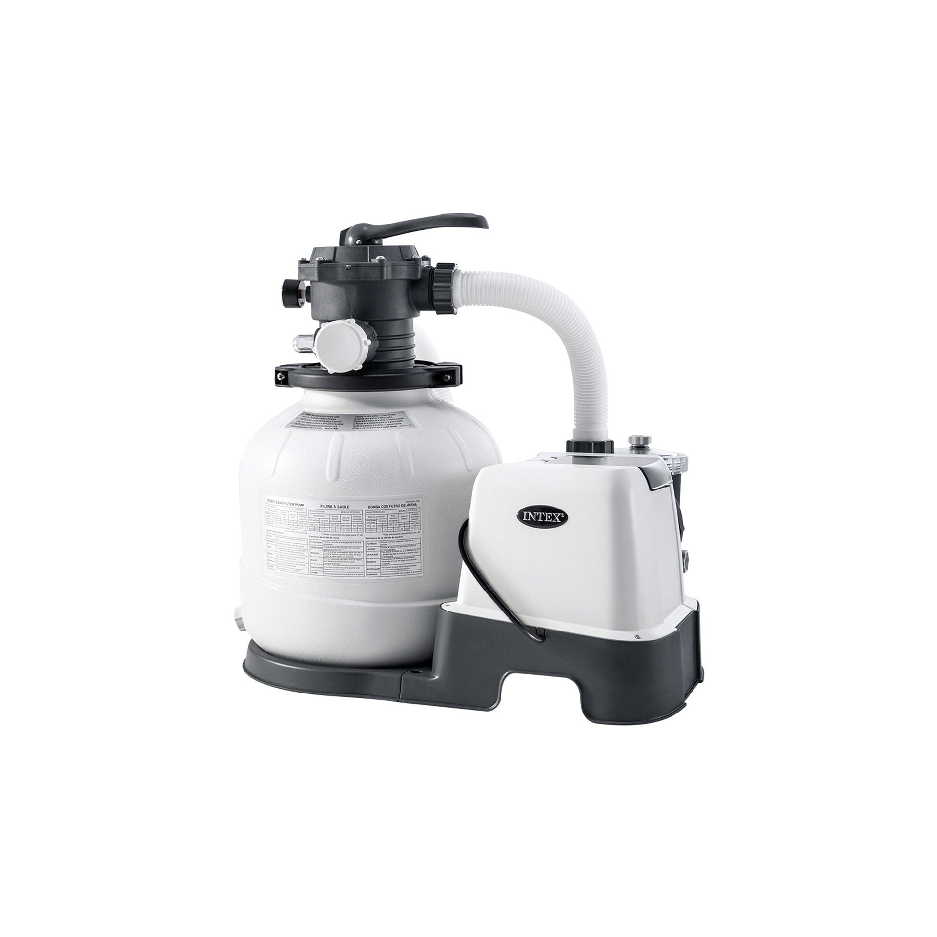 Sistema Combinado Depuradora de Arena y Clorador Salino Intex Eco (7 g/h - 32.000 L)