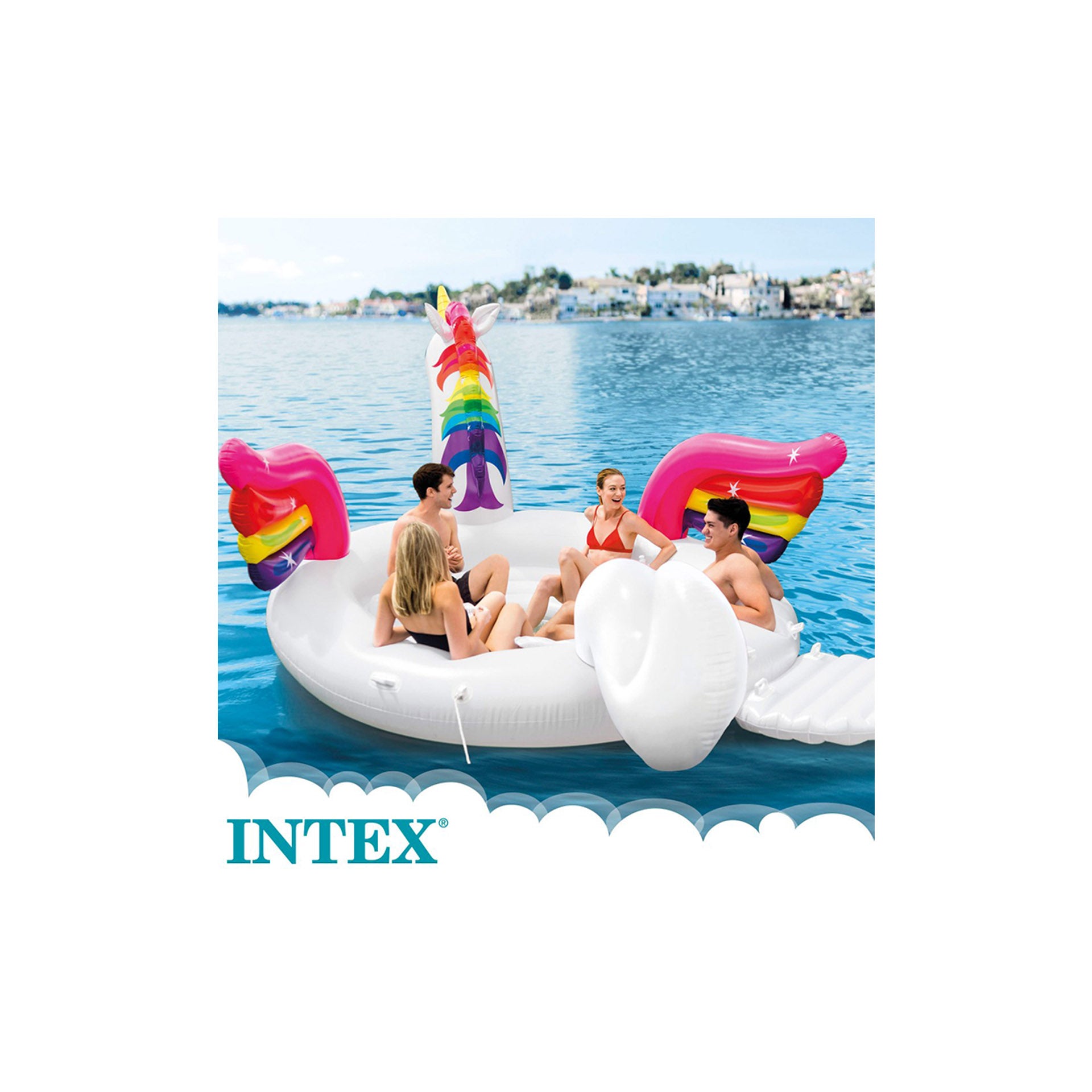 Unicornio Hinchable Gigante Intex