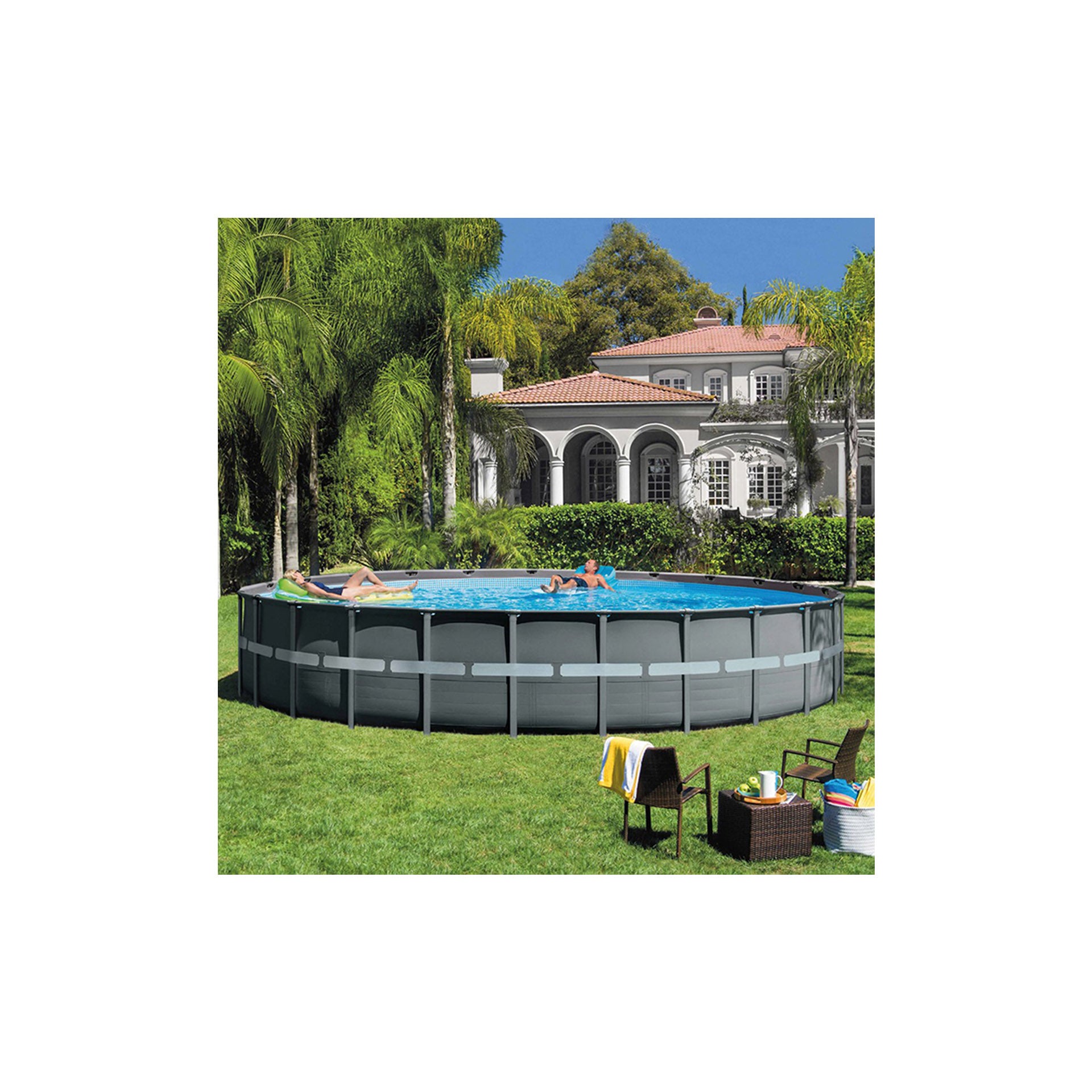 Piscina Intex Ultra XTR Frame Tubular con Bomba 30.079 L