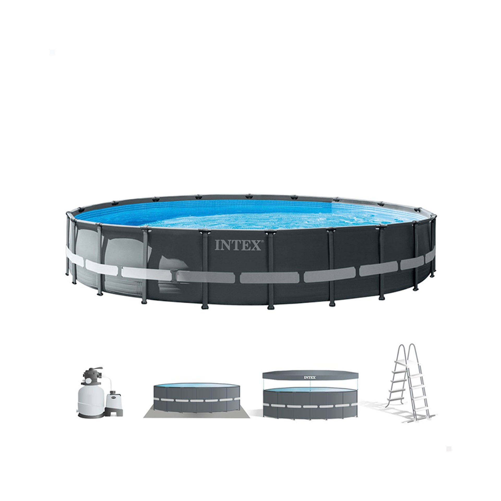 Piscina Intex Ultra XTR Frame Tubular con Bomba 30.079 L