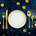Faqueiro 16 Peças Dourado