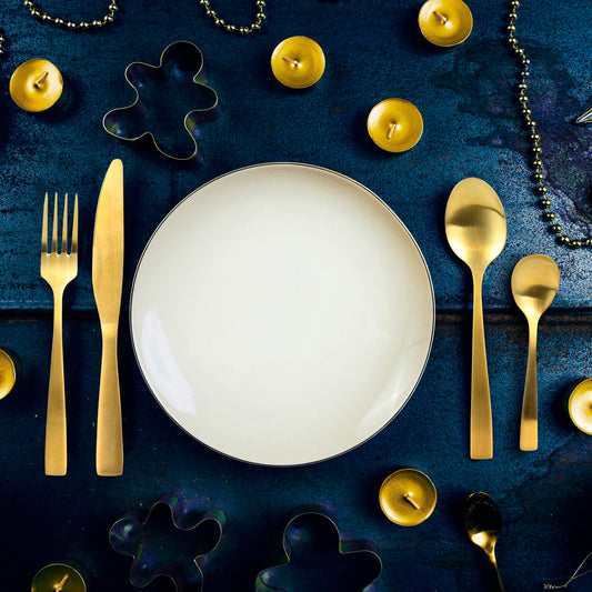 Faqueiro 16 Peças Dourado
