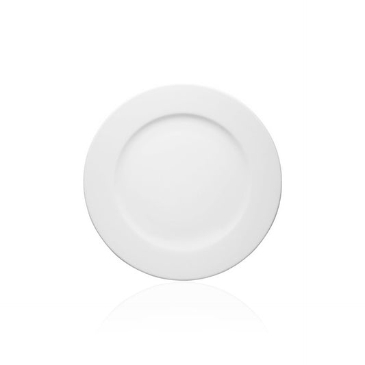 Prato Porcelana Sobremesa Branco 21 cm