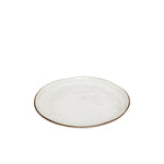 Prato Porcelana Cinza Flower 26 cm