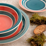 Quid Plato Postre Gres Aire Rosa 19 cm
