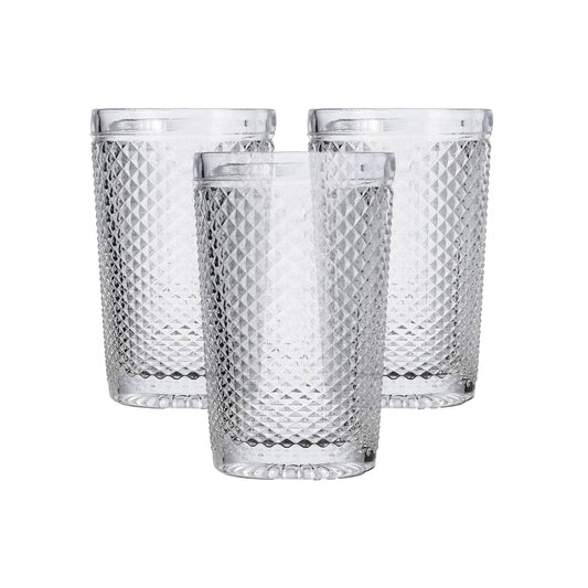 Bidasoa Set 3 Copos Altos Vidro Transparente Onix 35 cl