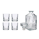 HKH Conjunto Licoreira e 4 Copos Vidro 300 ml