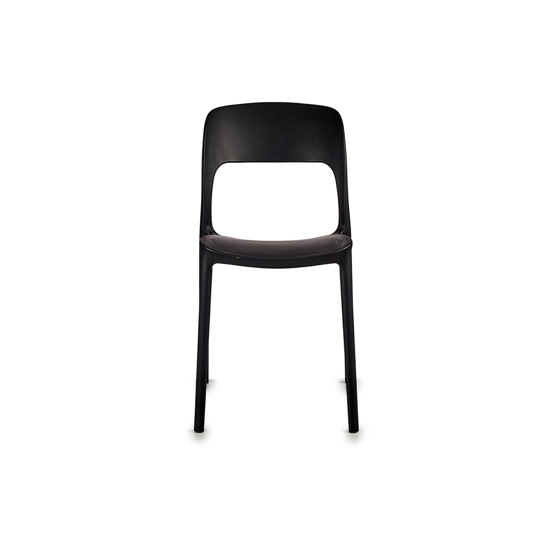 Silla Fija Negra 41 x 83 x 43 cm