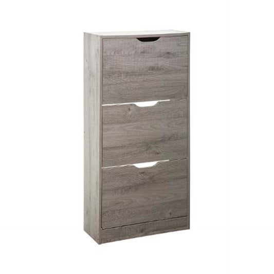 Sapateira 3 Gavetas Cinza 115 x 60 x 24 cm