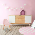 Cadeira Escandinava Rosa Infantil