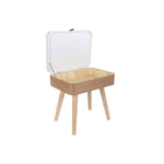 Mesa de Cabeceira Tampo Branco Elin