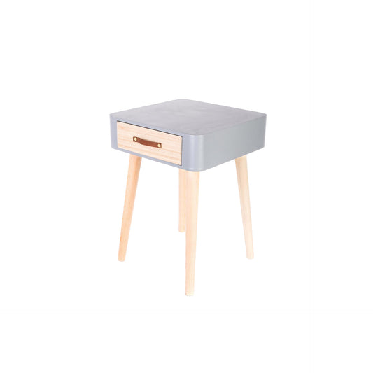 Mesa de Cabeceira 1 Gaveta Cinza