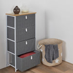 Mueble con 4 Cajones Gris
