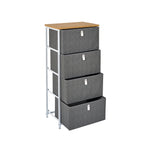 Mueble con 4 Cajones Gris
