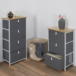 Mueble con 4 Cajones Gris
