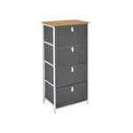 Mueble con 4 Cajones Gris