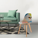 Cadeira Escandinava Patchwork