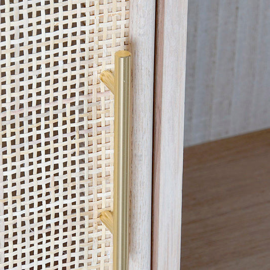 Estante Paulownia MDF Grelha Natural