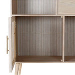 Estante Paulownia MDF Grelha Natural