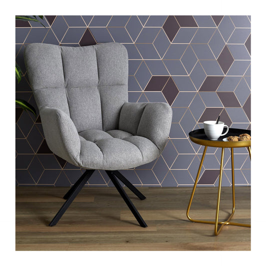 HKH Sillón giratorio Washington gris