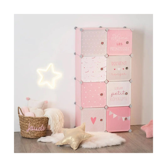 HKH Armário Infantil com Arrumação Rosa