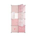 Armario para niños HKH con almacenamiento rosa