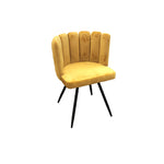 Silla de terciopelo amarillo HKH