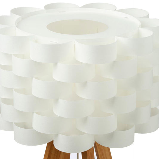 Candeeiro de Mesa Bambu Moki Branco