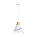 HKH Plafón de Madera y Metal Blanco Arene