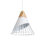 HKH Plafón de Madera y Metal Blanco Arene