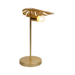 HKH Candeeiro de Mesa com Pé Folha Metal Dourado Moana