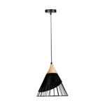 HKH Plafón Madera y Metal Negro Arene